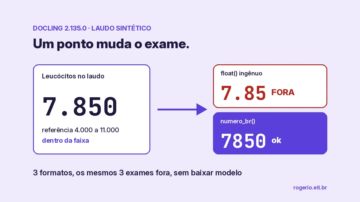 Do laudo ao chunk do RAG com Docling, sem baixar modelo