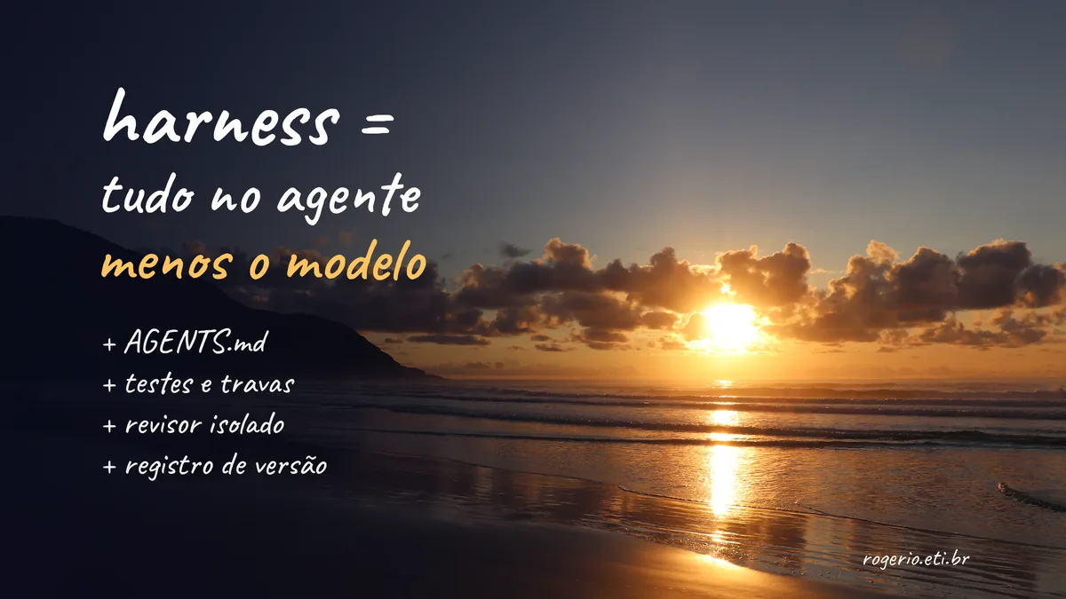 Harness engineering em agentes de código, na prática